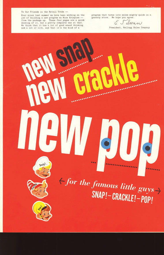 A history of Kellog's Snap! Crackle! Pop! slogan - Creative Review