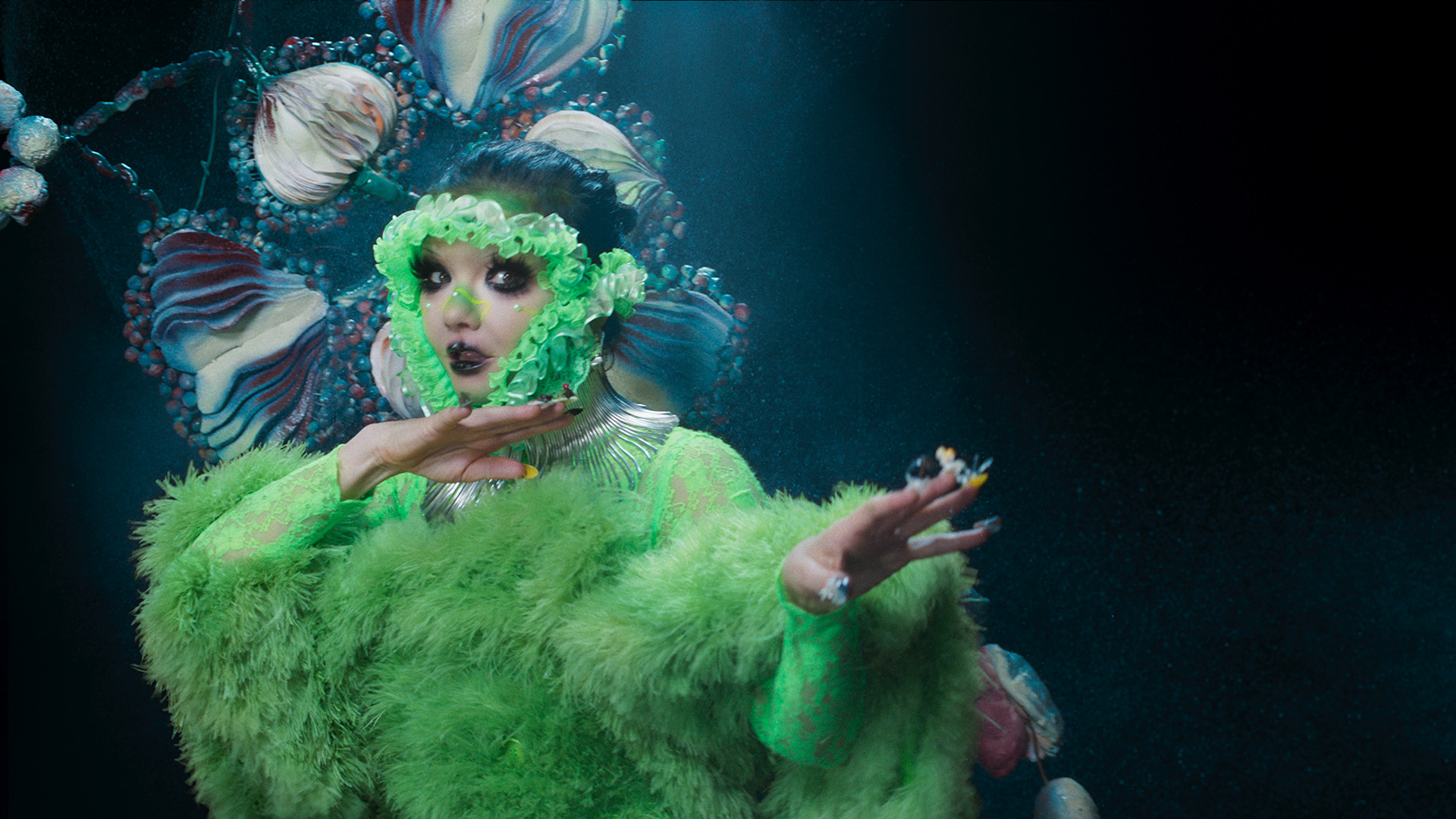 bjork green dress Viðar Logi on making Björk's earthy album art green two piece set