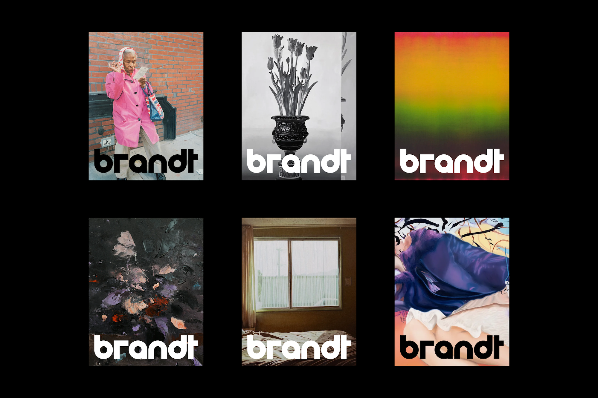 Brandt Gallery black and white visual identity system by Bureau Brandt